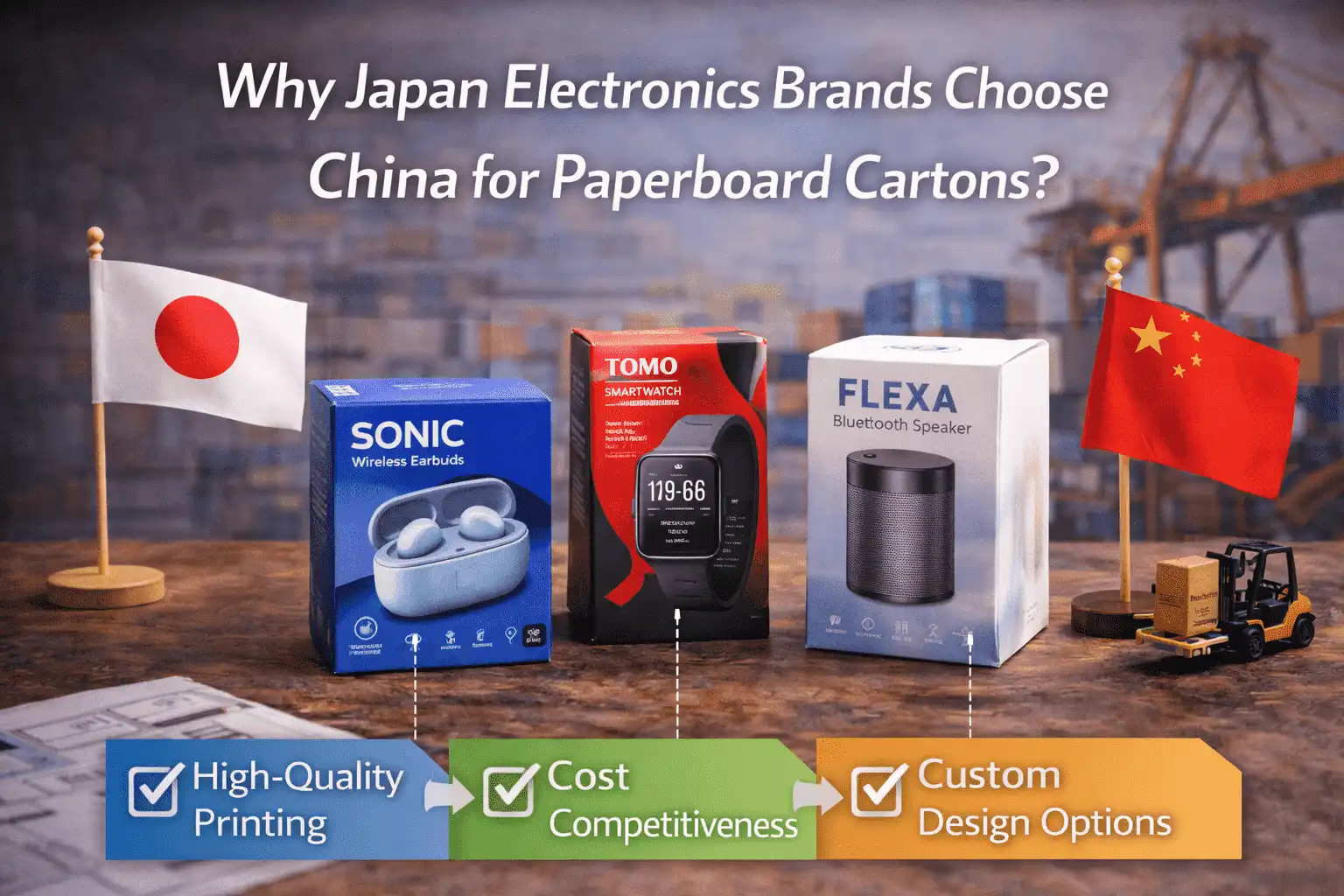 Why Japan Electronics Brands Choose China for Paperboard Cartons?